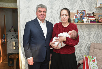 Мэр города посетил семью мобилизованного