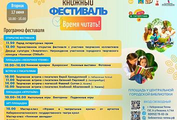 «Время читать!»: в Набережных Челнах пройдет книжный фестиваль