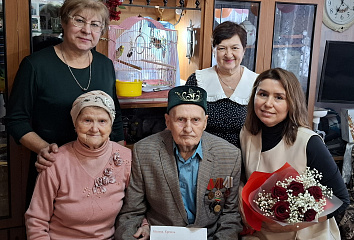 Ветеран празднует 95-летний юбилей