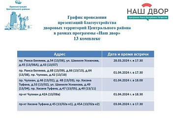 "Наш двор" обсуждается с каждым жителем дома