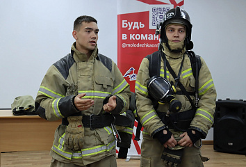 Пожарные учения для студентов