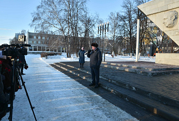 Nail Magdeev laid flowers at the monument to Rais Belyaev
