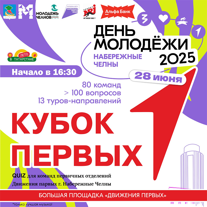 День молодежи-2025 в Набережных Челнах: афиша