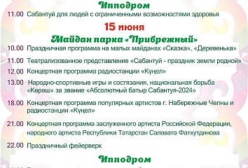 Афиша Сабантуя-2024 в Набережных Челнах