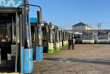 Автобусы марки ЛИАЗ вышли на городские маршруты