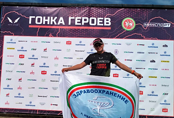 Медсестра приняла участие в Гонке Героев