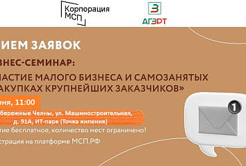 Челнинцев приглашают на бизнес-семинар