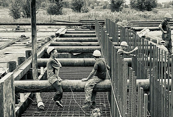 В Челнах идет строительство нового моста через Мелекеску