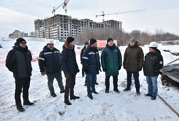 Наиль Магдеев проинспектировал ход работ на главных объектах 2023 года