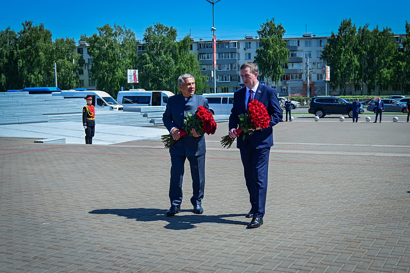 Рустам Минниханов и Александр Турчин посетили Набережные Челны