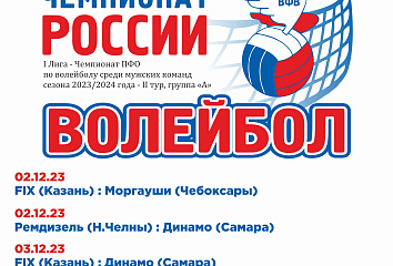 Челны принимают Чемпионат России по волейболу
